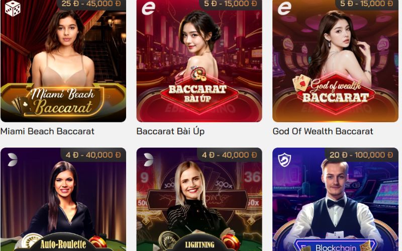 Các loại trò chơi Casino tại 123Bet