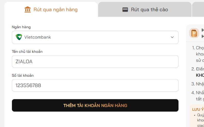 Hướng dẫn rút tiền 123Bet chi tiết từng bước