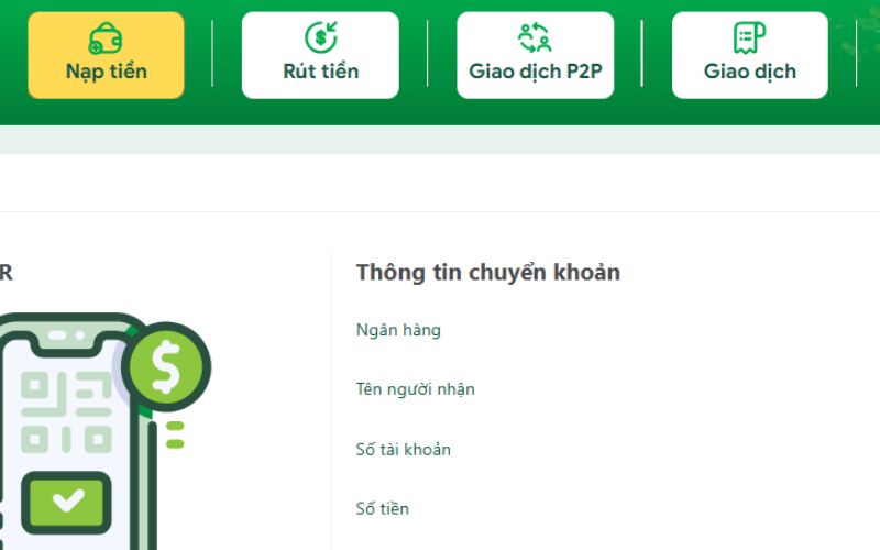 Phương thức nạp rút phổ biến