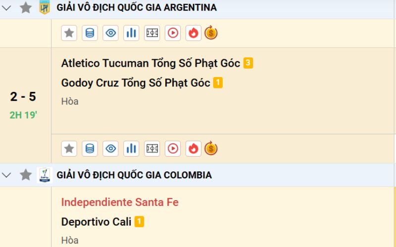 Trực tiếp thể thao – Xem trận cầu và cược cùng lúc